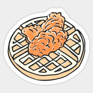 Chicken and Waffles Sticker